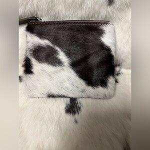 Natural cowhide coin purse